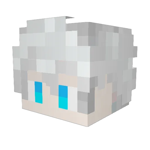 NingLG Minecraft avatar head, 3D render