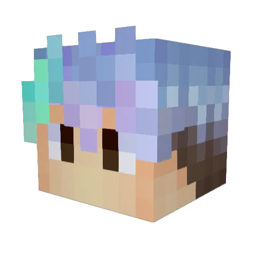 NingMeng_YC Minecraft avatar head, 3D render