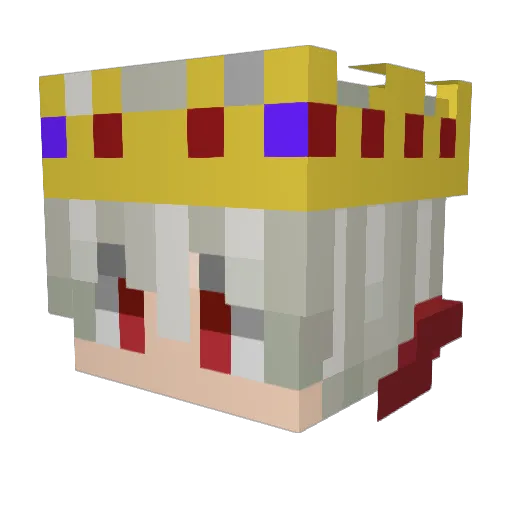 Ning_Yun Minecraft avatar head, 3D render