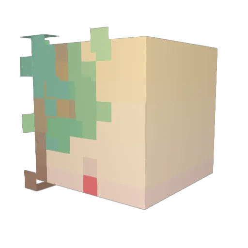 Ningabob117 Minecraft avatar head, 3D render