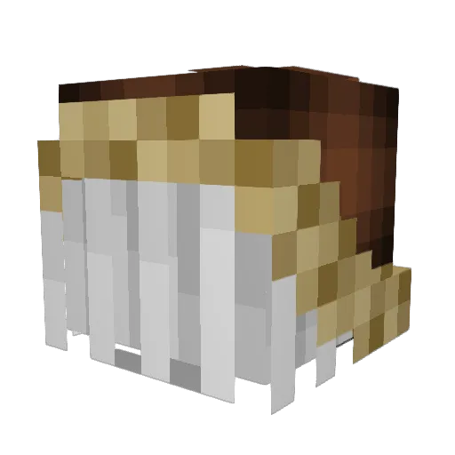 Ningzhang8 Minecraft avatar head, 3D render