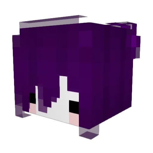 Nini0413 Minecraft avatar head, 3D render