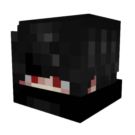 Ninia120 Minecraft avatar head, 3D render