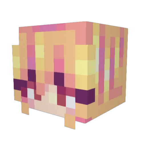 Ninicr Minecraft avatar head, 3D render