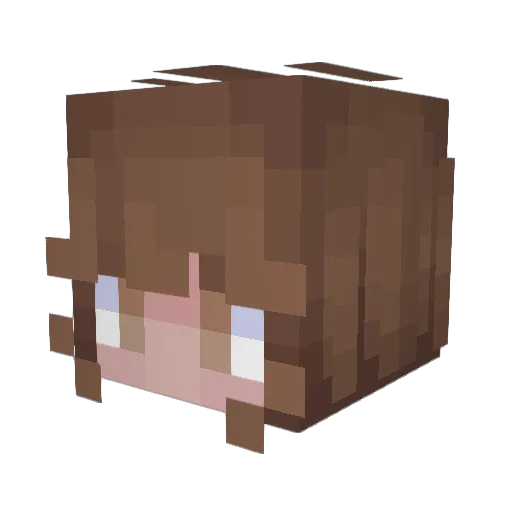 Ninie1818 Minecraft avatar head, 3D render