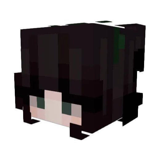 Ninilly Minecraft avatar head, 3D render