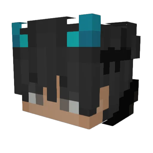 Ninito7 Minecraft avatar head, 3D render