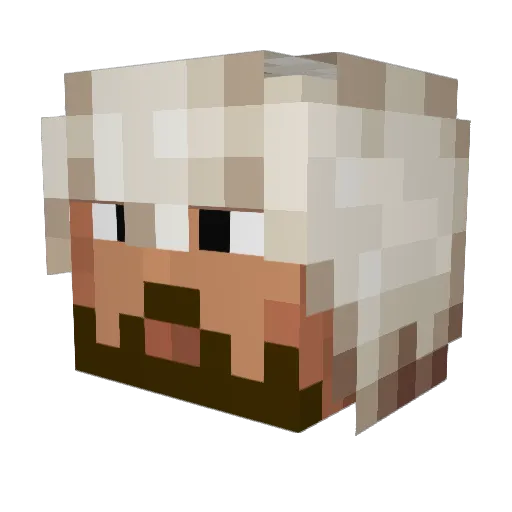 NinjAASquirl Minecraft avatar head, 3D render