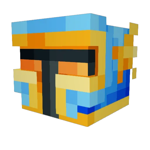 Ninja851 Minecraft avatar head, 3D render