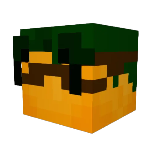 NinjaB101 Minecraft avatar head, 3D render