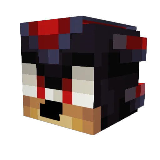 NinjaBlitz_ Minecraft avatar head, 3D render