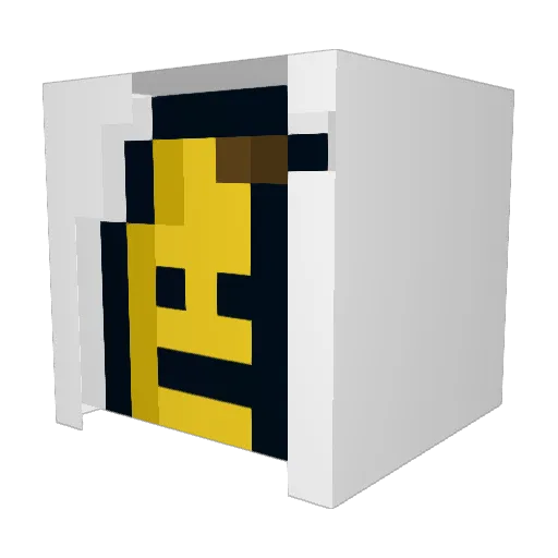 NinjaBloc Minecraft avatar head, 3D render