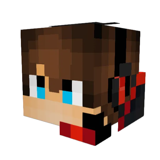 NinjaBlue13 Minecraft avatar head, 3D render