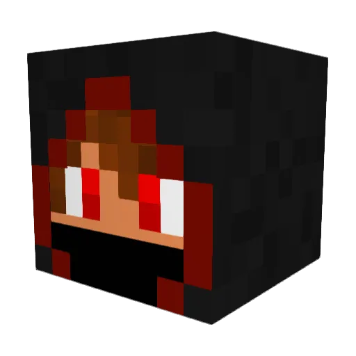 NinjaBoa Minecraft avatar head, 3D render