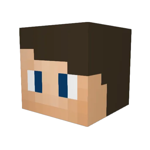 NinjaBoyHayate Minecraft avatar head, 3D render