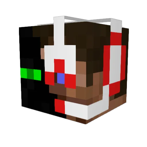NinjaBrah99 Minecraft avatar head, 3D render