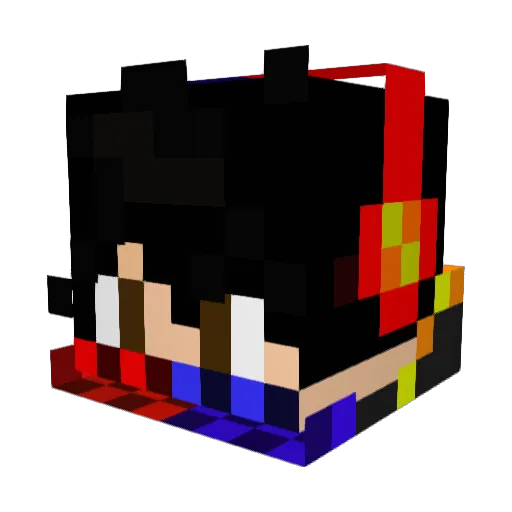 NinjaBree23 Minecraft avatar head, 3D render