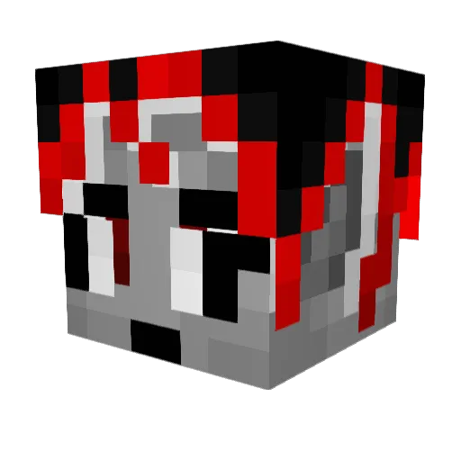NinjaBuilder456 Minecraft avatar head, 3D render