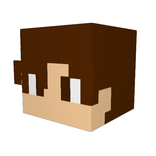 NinjaCYT Minecraft avatar head, 3D render