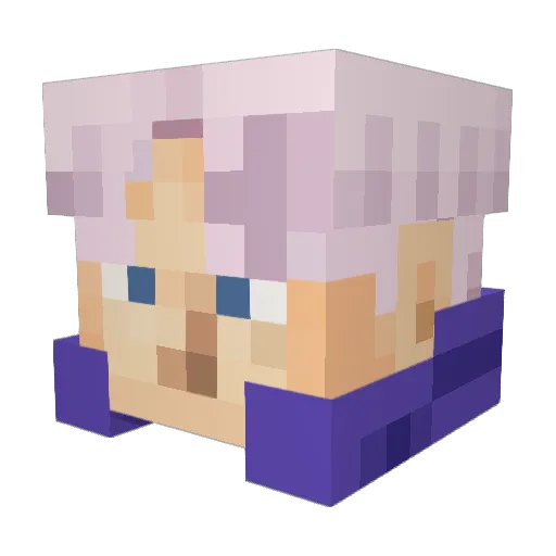 NinjaChief42 Minecraft avatar head, 3D render