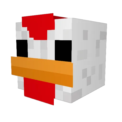 NinjaCupcakes Minecraft avatar head, 3D render