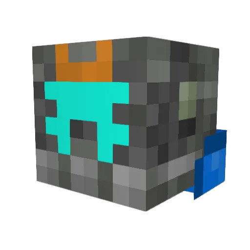 NinjaElectron Minecraft avatar head, 3D render