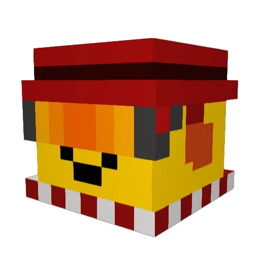 NinjaFortniye Minecraft avatar head, 3D render