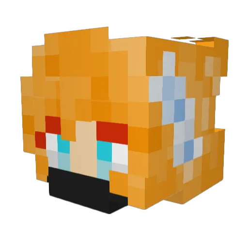 NinjaGinger20 Minecraft avatar head, 3D render