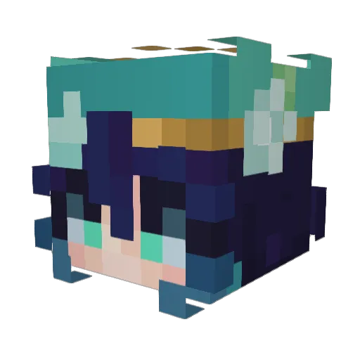 NinjaGoalie1900 Minecraft avatar head, 3D render