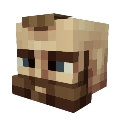 NinjaGoemon Minecraft avatar head, 3D render