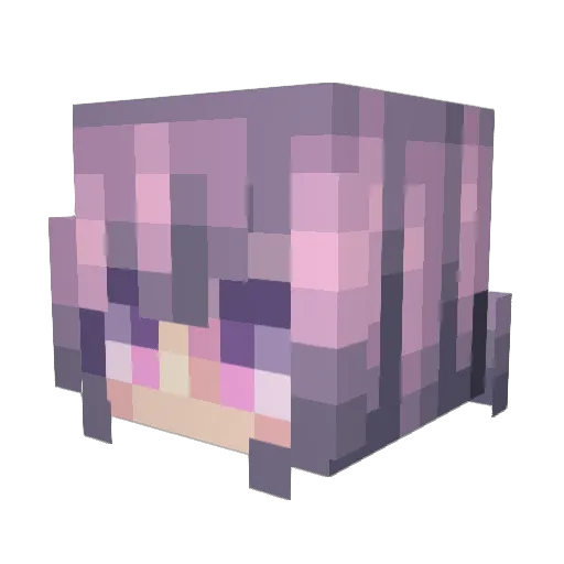 NinjaKMT Minecraft avatar head, 3D render