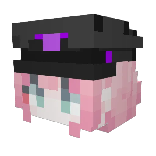 NinjaKamui Minecraft avatar head, 3D render