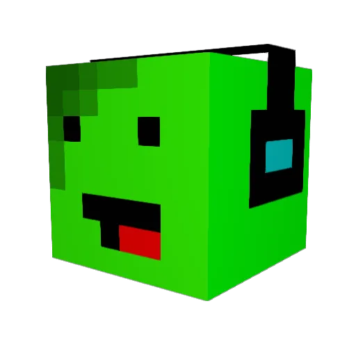 NinjaKat7 Minecraft avatar head, 3D render