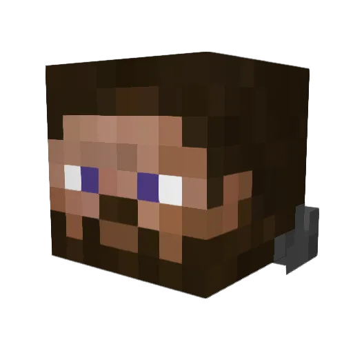 NinjaLX7 Minecraft avatar head, 3D render