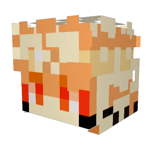 NinjaLeader786 Minecraft avatar head, 3D render