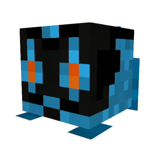 NinjaLiv Minecraft avatar head, 3D render