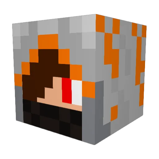 NinjaM4ster Minecraft avatar head, 3D render
