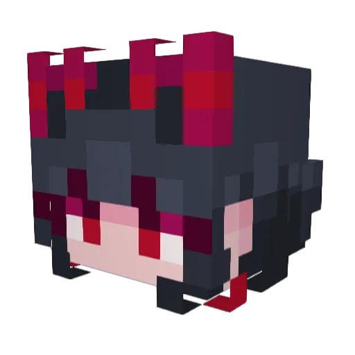 NinjaManZero Minecraft avatar head, 3D render