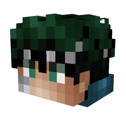 NinjaN_47 Minecraft avatar head, 3D render