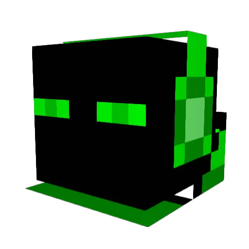 NinjaNick3 Minecraft avatar head, 3D render