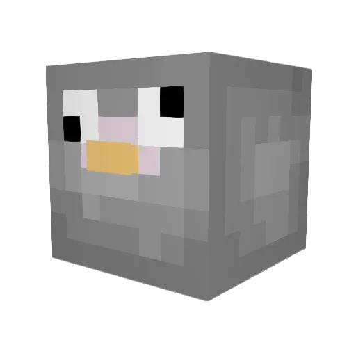 NinjaPigeon_ Minecraft avatar head, 3D render