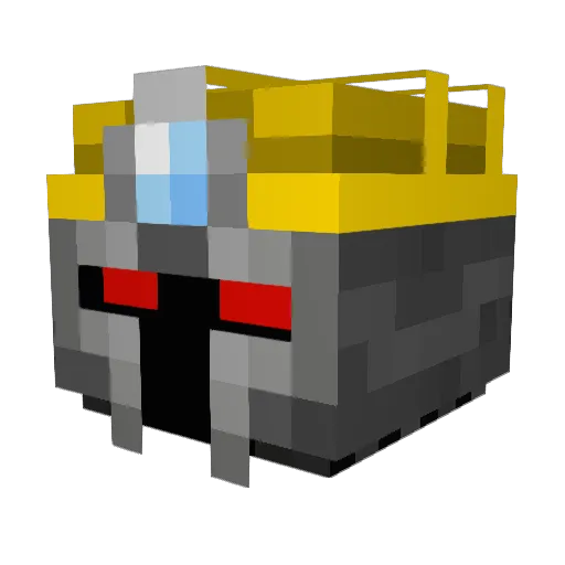 NinjaPugs Minecraft avatar head, 3D render