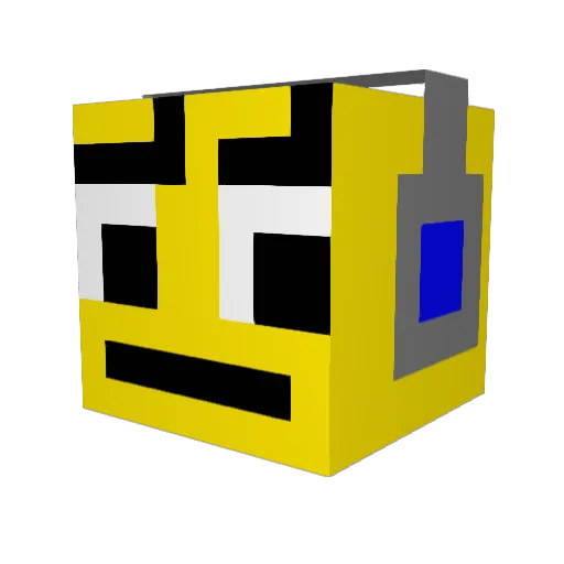 NinjaR077 Minecraft avatar head, 3D render