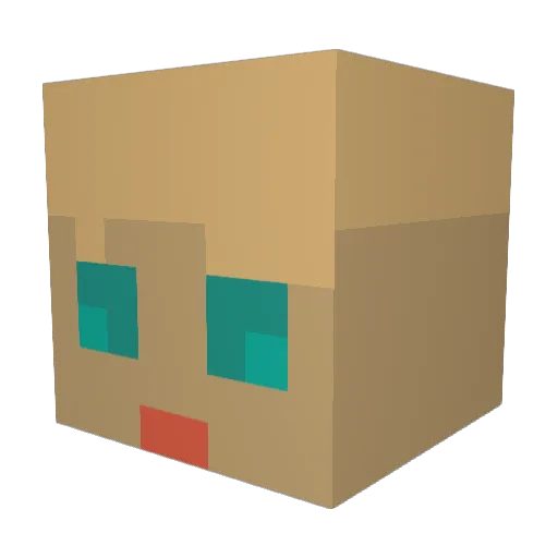 NinjaSkick Minecraft avatar head, 3D render