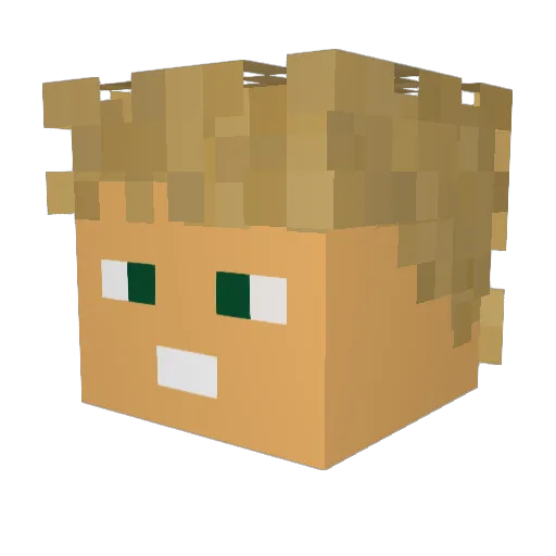 NinjaSniper9701 Minecraft avatar head, 3D render