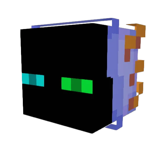 NinjaSpears Minecraft avatar head, 3D render