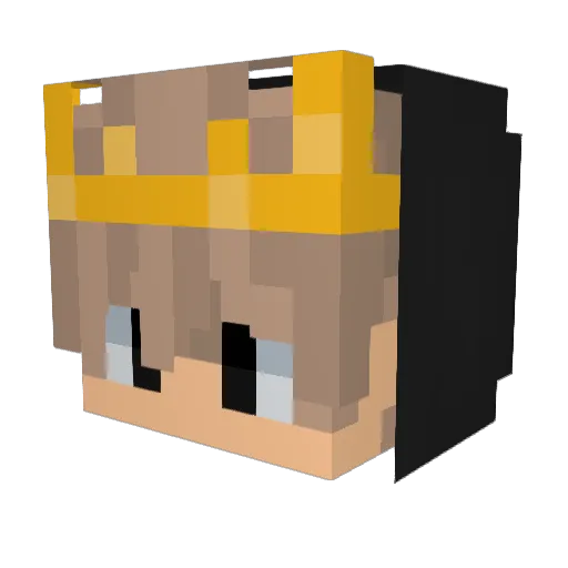 NinjaSpeed37 Minecraft avatar head, 3D render