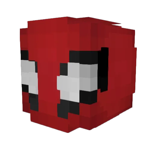 NinjaStack Minecraft avatar head, 3D render