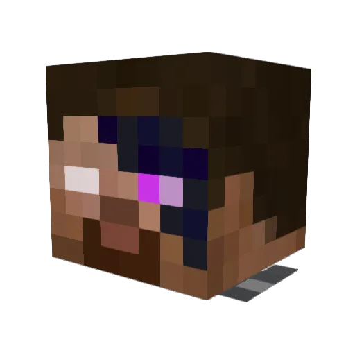 NinjaSuper229 Minecraft avatar head, 3D render