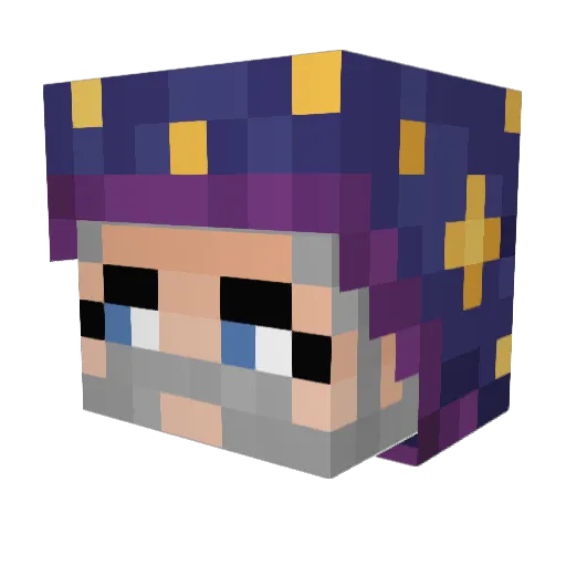 NinjaTTV Minecraft avatar head, 3D render